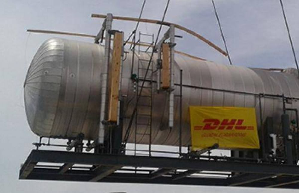 DHL traslad planta de tratamiento de gas de YPF