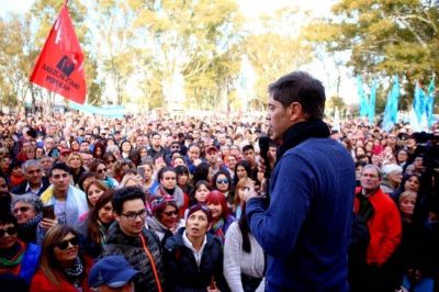 Con cr�ticas a la gesti�n de Vidal, Axel Kicillof desembarc� en Carmen de Patagones