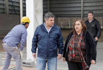 Villa Hidalgo: L�pez Medrano, recorri� las obras del Parque Escuela