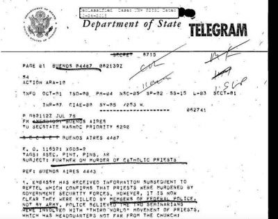 Documentos desclasificados: el nuncio P�o Laghi cre�a que los militares se propon�an 