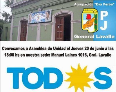 En el peronismo de General Lavalle, la UNIDAD, no es con TODOS