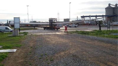 Nuevo env�o de componentes de aerogeneradores a Miramar