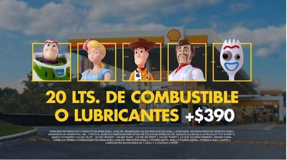 Con gran xito se desarrolla la promo de Razen en las estaciones Shell con los personajes de Toy Story 4