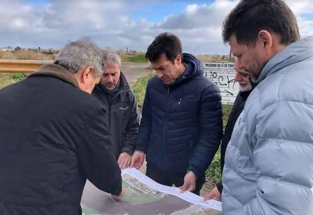 Puerto Quequn recibi el primer informe del Proyecto Tcnico para la reconstruccin del Puente Escurra 