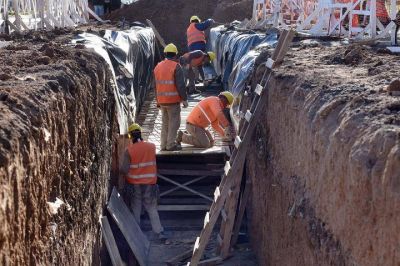 El Municipio avanza con una importante obra hidr�ulica en el Cementerio que permitir� mejorar la red de desag�es