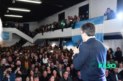 L�pez lanz� la campa�a del Frente de Todos con Alberto, Axel y Sergio