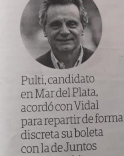 Pulti abri� una pizzer�a con Pichetto: cuando el tama�o no importa