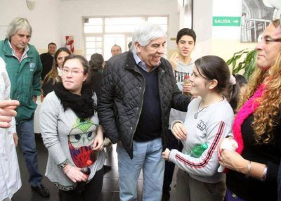 Moyano fu� reconocido por su compromiso con los chicos con capacidades diferentes