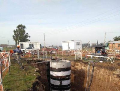 Intendente Reino avanza con la construcci�n de la primera estaci�n de bombeo cloacal