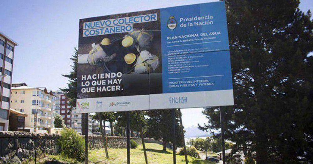 Adjudicaron nuevamente las obras del colector costanero Bariloche