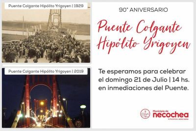 Se preparan actividades para festejar el 90� Aniversario de la inauguraci�n del Puente Colgante