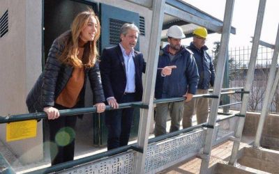 Damos respuestas concretas a problemas de a�os, dijo Vidal al recorrer obras contra las inundaciones