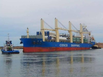 Puerto Quequ�n consolidado como puerta de ingreso para los Parques E�licos