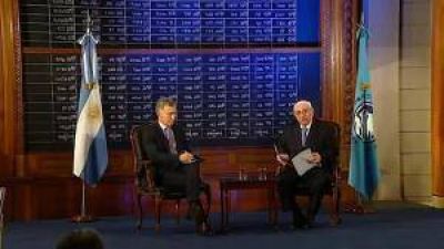 Fuerte respaldo a Mauricio Macri en la Bolsa de Comercio: �Apoyamos las pol�ticas que est�n lejos del populismo�