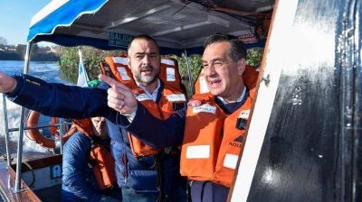 Una recorrida por el r�o Matanza para ayudar en la reelecci�n de Mar�a Eugenia Vidal