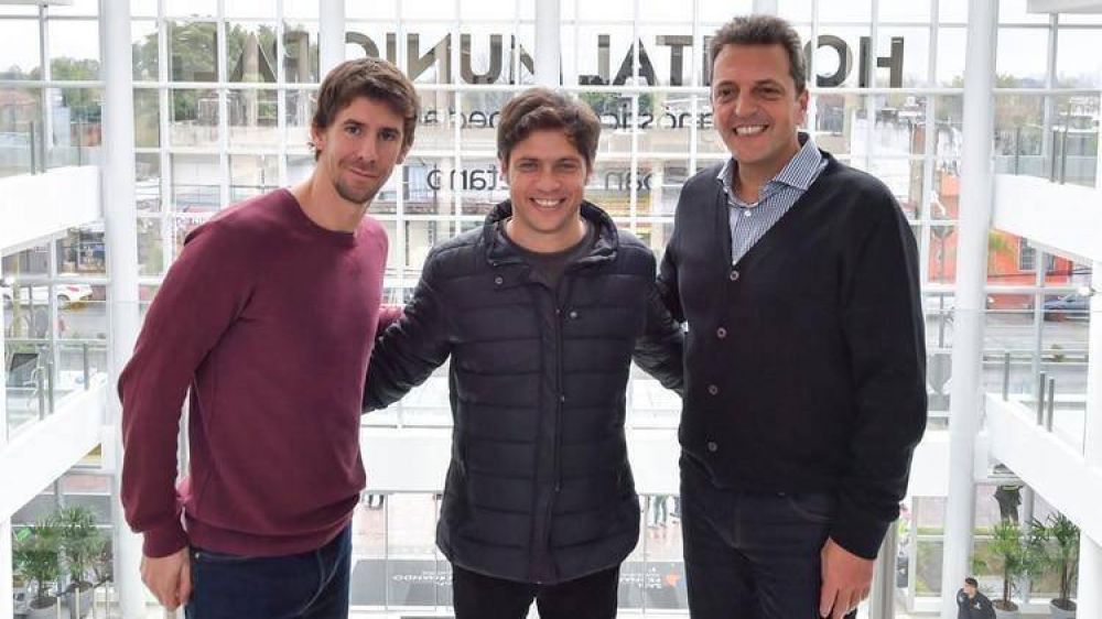 Sergio Massa, Mximo Kirchner y Axel Kicillof compartieron un asado en Tigre para reforzar los puntos dbiles de la campaa