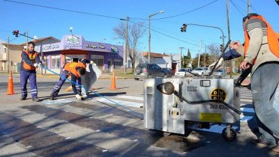 Se realizan obras complementarias al recapado de la Av. 75 entre 42 y 62