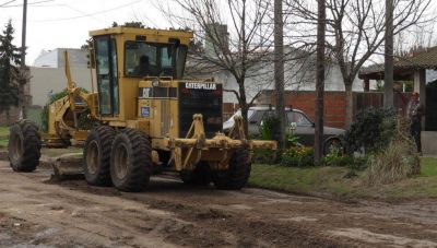 Servicios P�blicos retom� el acondicionamiento de calles y sigue con bacheo