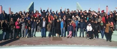 Biss present� propuestas para Playa Uni�n y cerr� la campa�a con una caminata