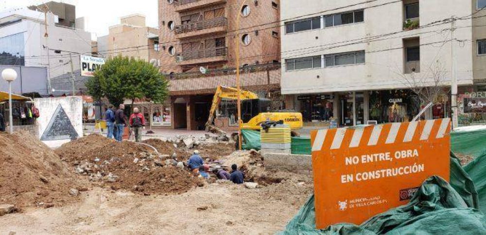 Comenz la construccin de la segunda etapa de desages en calle Las Heras