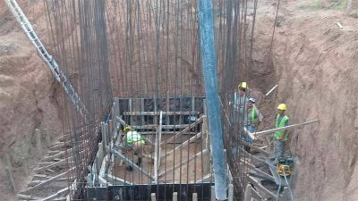 Construyen una estaci�n elevadora de l�quidos cloacales en el este de la ciudad