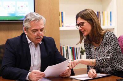 Fernanda Raverta se reuni� con Alberto Fern�ndez