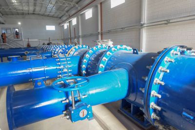 Centro de Abastecimiento de Agua de Tucum�n y Almafuerte, en su etapa final