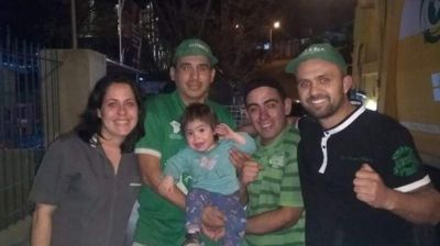 Los recolectores h�roes visitaron a Geovanna, la beba que salvaron