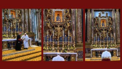 El Papa ora en Santa Mar�a La Mayor por su inminente Viaje Apost�lico