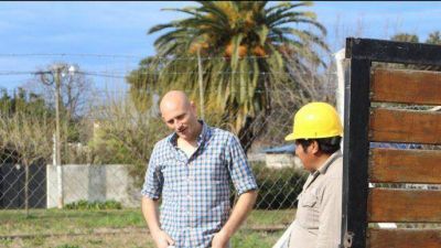 El intendente lago avanza con la obra del segundo colector cloacal
