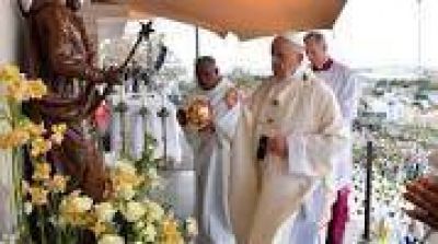 Homil�a del Papa Francisco en el Monumento de Mar�a Reina de la Paz en Mauricio