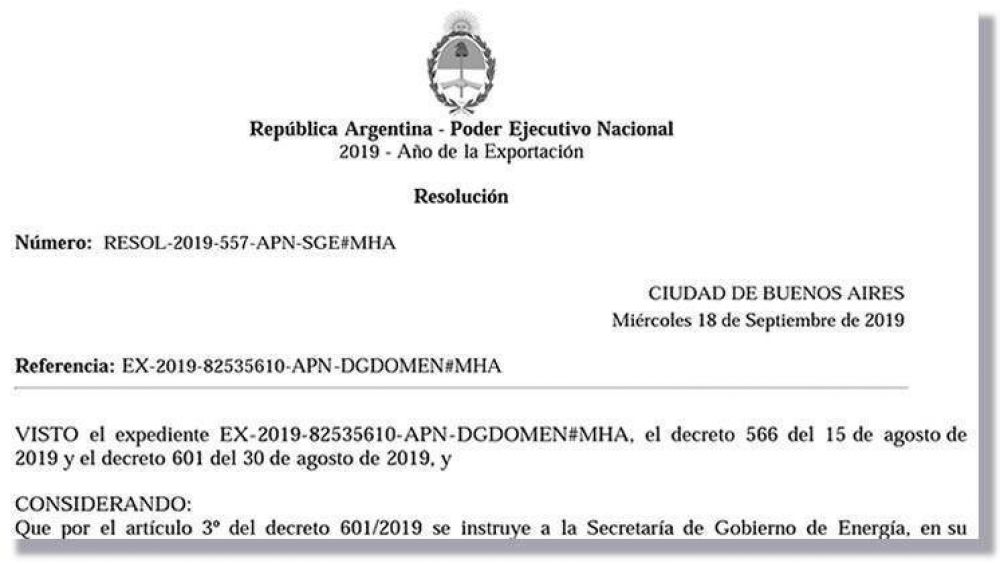Se oficializ� la flexibilizaci�n del congelamiento del precio de las naftas y el gasoil