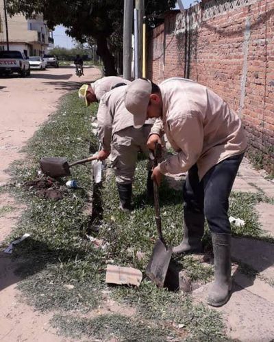 En la zona del Hip�dromo limpiaron y mejoraron los desag�es pluviales