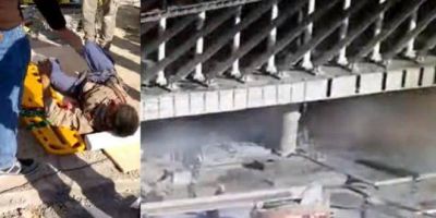 [VIDEOS] Im�genes del tr�gico derrumbe en Ezeiza que dej� un obrero muerto y siete heridos