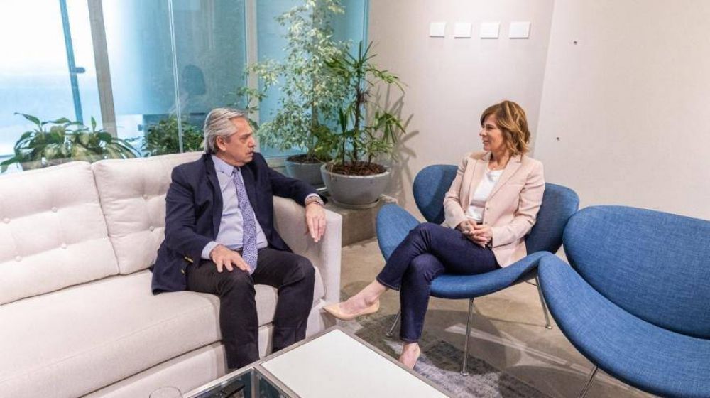 Alberto Fern�ndez se reuni� con Florencia Saintout