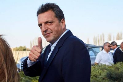 Sergio Massa, sobre la marcha del 