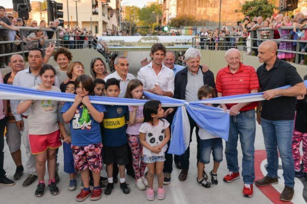 San Fernando: Andreotti inaugur el tnel de Quirno Costa