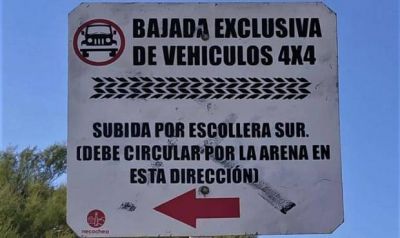 Advierten sobre las multas para los veh�culos con motores que circulen en la playa
