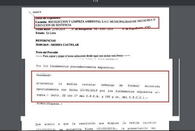 Dicen en los pasillos... no hubo embargo, fue todo humo