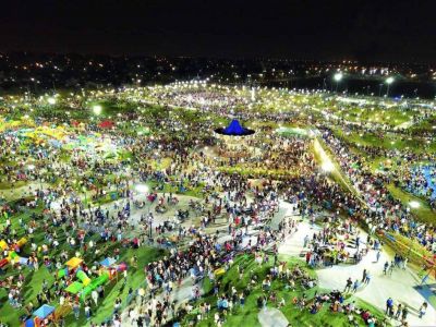 El Intendente Gustavo Men�ndez inaugur� dos importantes obras: el Parque de la Unidad Nacional y la urbanizaci�n del Barrio Obrero de Libertad
