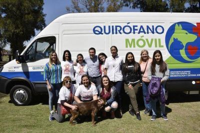 Malvinas Argentinas ahora cuenta con un quir�fano m�vil para mascotas