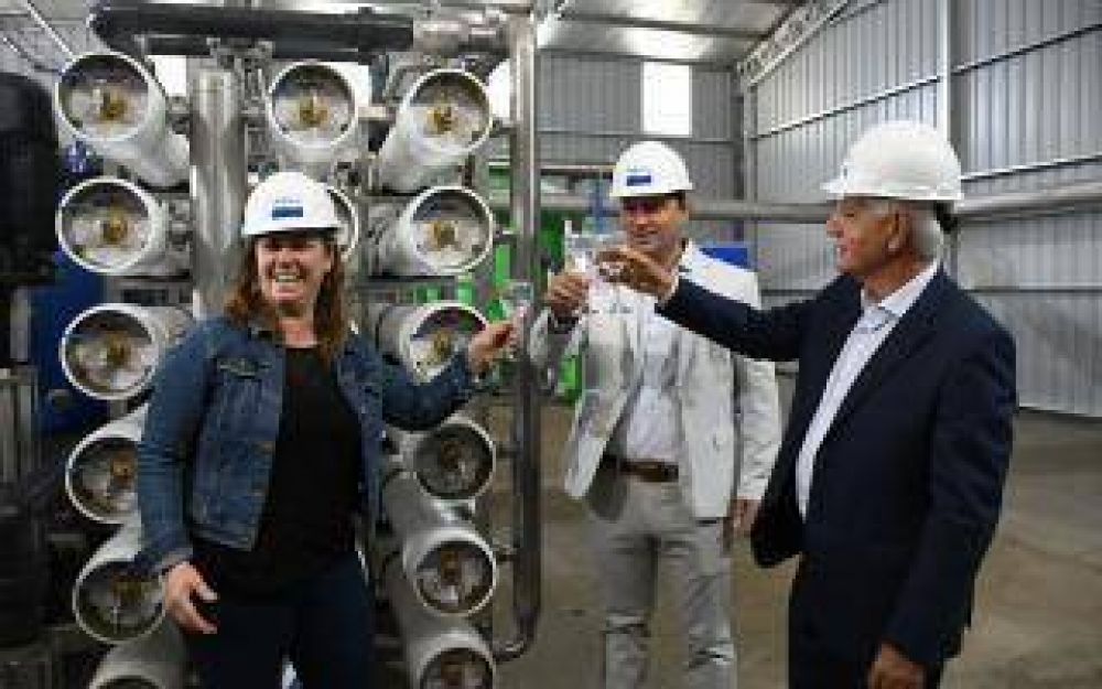 Agua potable en Lincoln: Inauguran planta de smosis inversa con inversin de $83 millones