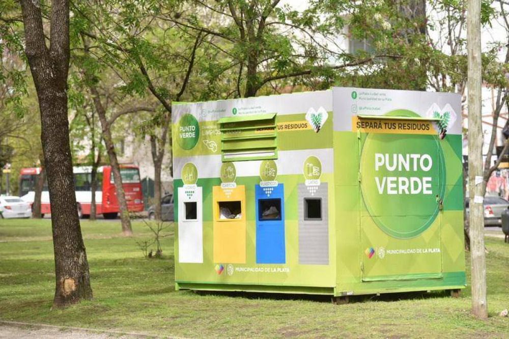 En La Plata suman nuevos puntos fijos de reciclaje para los residuos urbanos
