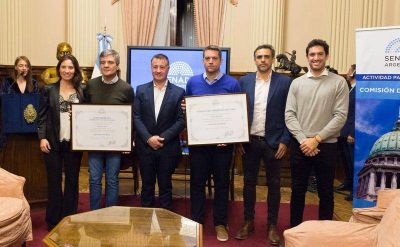 Zabaleta, distinguido en el Senado por la implementaci�n de un programa de deporte social en las escuelas de Hurlingham