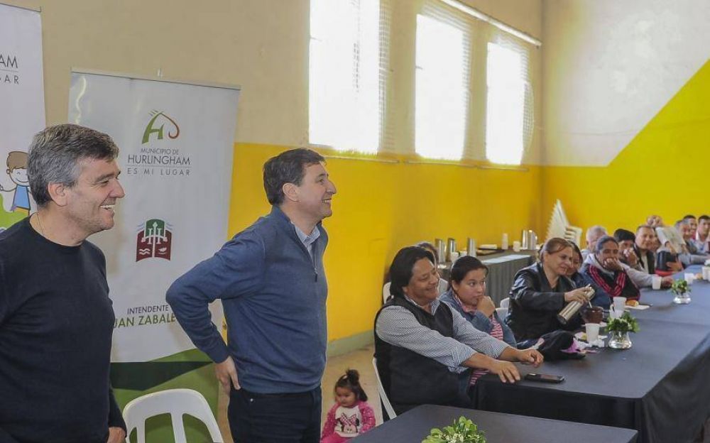 Hurlingham: Zabaleta y el diputado Arroyo se reunieron con referentes de merenderos para hablar de la situaci�n social