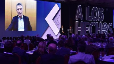 Macri cruz� a los empresarios en Idea: 
