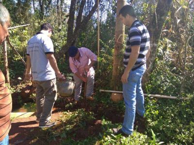 El Soberbio: Unas 150 familias de comunidades guaran�es ya tienen acceso al agua para su consumo