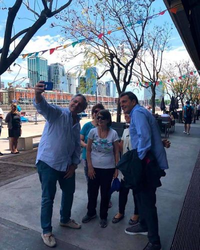 En la vigilia electoral, Alberto Fern�ndez y Sergio Massa desayunaron en Puerto Madero