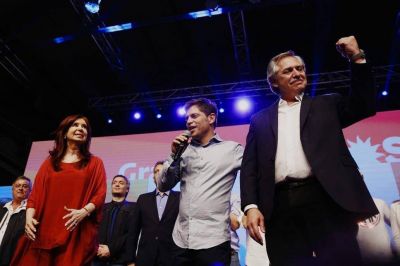 Por qu� Mat�as Lammens no se subi� al escenario con Fern�ndez y Cristina Kirchner