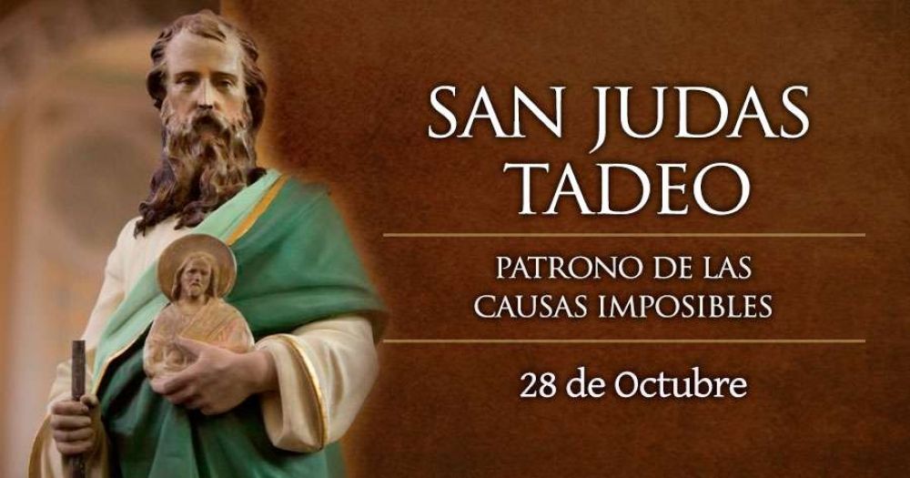 Hoy celebramos a San Judas Tadeo, patrono de las causas imposibles